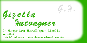 gizella hutvagner business card